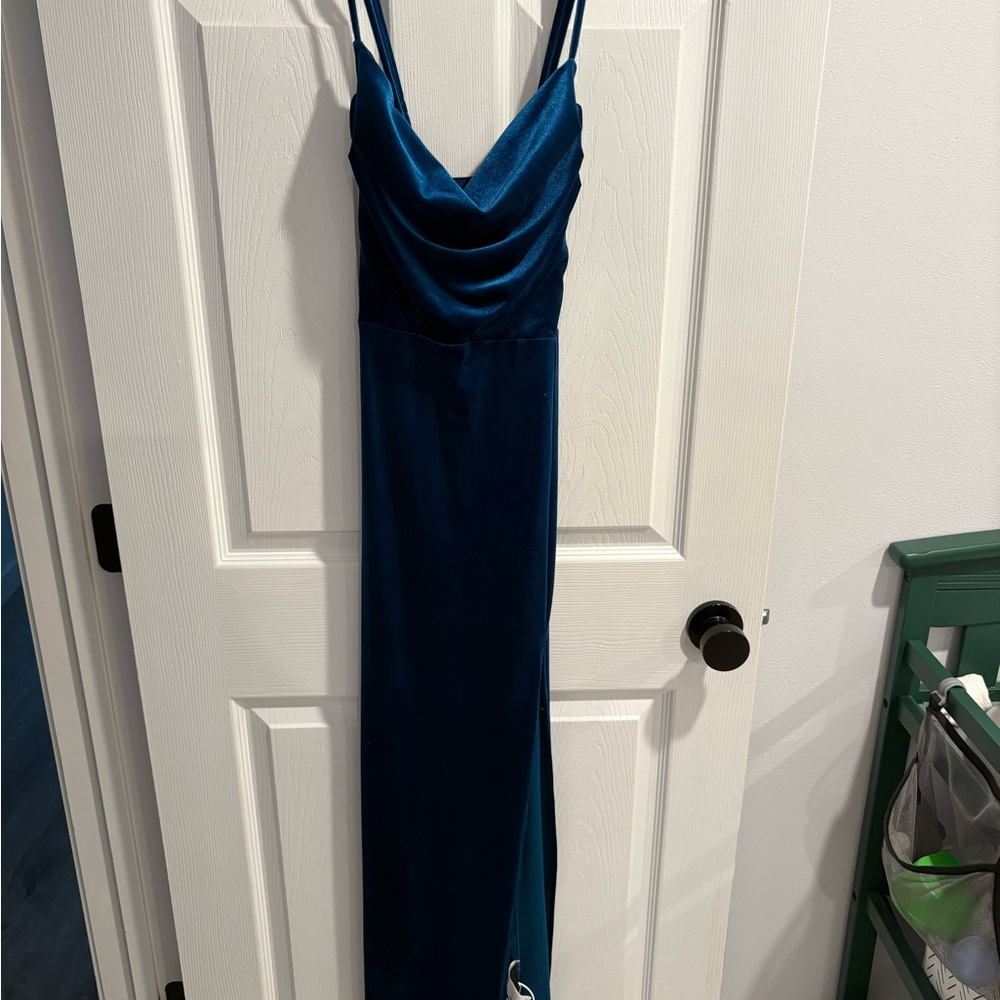 *NWT* Blue Velvet Maxi Dress